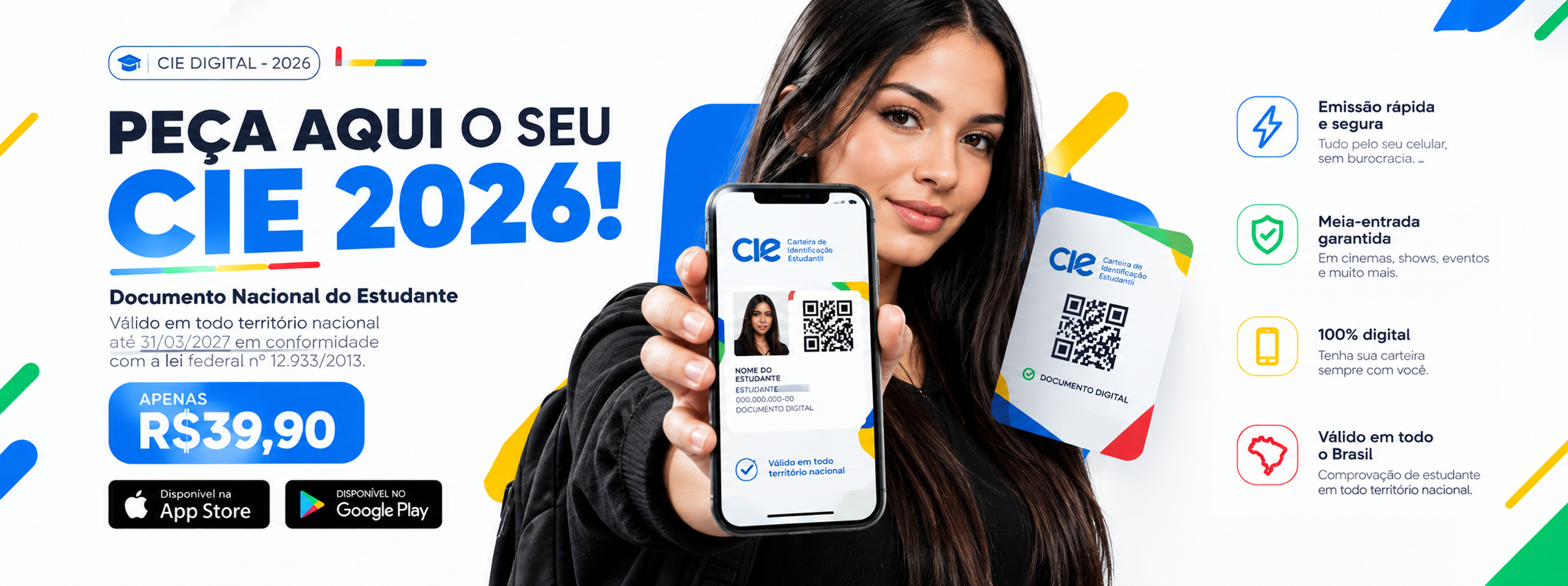 Peça aqui o seu CIE 2026 — Documento Nacional do Estudante